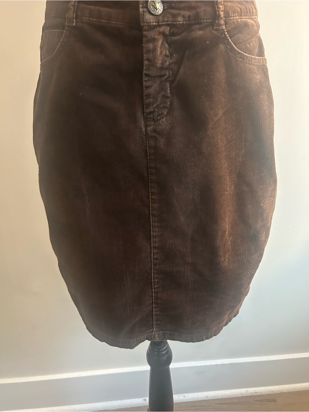 Cidra Chocolate Brown Corduroy Skirt - Picture 7 of 11